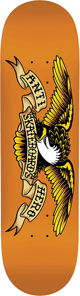 ANTI HERO EAGLE DBX SKATEBOARD DECK-8.75 ORANGE