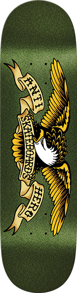 ANTI HERO EASY RIDER CLASSIC EAGLE SKATEBOARD DECK 8.38 GRN METALLIC