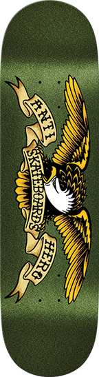 ANTI HERO EASY RIDER CLASSIC EAGLE SKATEBOARD DECK 8.38 GRN METALLIC
