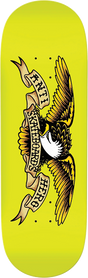 ANTI HERO SHAPED EAGLE SKATEBOARD DECK 10x31.85 HORSE PILL YEL