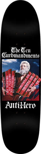 ANTI HERO TEN CURBMANDENTS WIDOW SKATEBOARD DECK 8.5X31.7