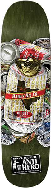 ANTI HERO RANEY REFUSE SKATEBOARD DECK 8.63X32.04