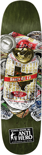 ANTI HERO RANEY REFUSE SKATEBOARD DECK 8.63X32.04