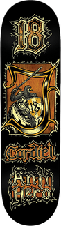 ANTI HERO CARDIEL MEDIEVAL SKATEBOARD DECK-8.62 BLACK
