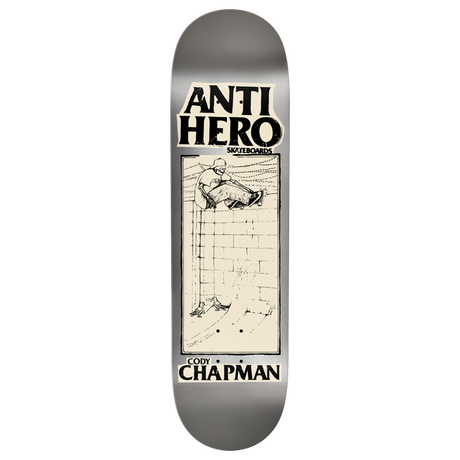 ANTI HERO CHAPMAN DBX LANCE MTN ART SKATEBOARD DECK-8.32 SILVER