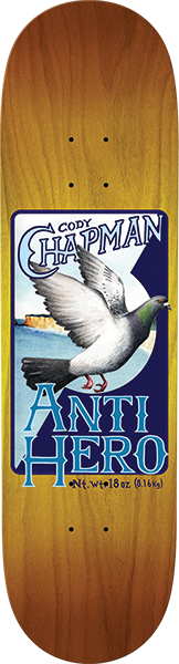 ANTI HERO CHAPMAN HOMERS SKATEBOARD DECK-8.32 YELLOW