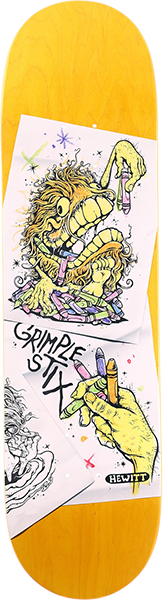 ANTI HERO HEWITT GRIMPLE STIX COLORING BOOK SKATEBOARD DECK 8.4
