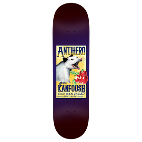 ANTI HERO KANFOUSH HOMERS PT. 2 SKATEBOARD DECK-8.5 PURPLE w/grip