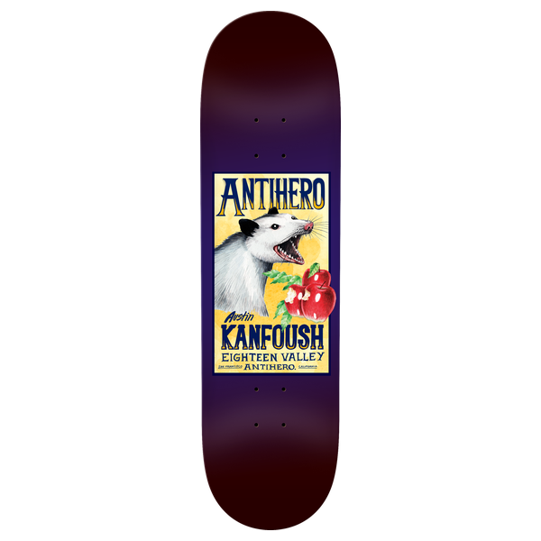 ANTI HERO KANFOUSH HOMERS PT. 2 SKATEBOARD DECK-8.5 PURPLE w/grip