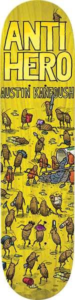 ANTI HERO KANFOUSH ROACHED OUT SKATEBOARD DECK 8.06