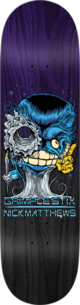 ANTI HERO MATTHEWS GRIMPLESTIX GRIMPLENATOR SKATEBOARD DECK-8.5 PUR