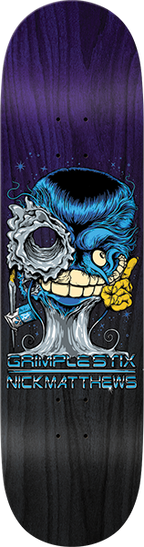 ANTI HERO MATTHEWS GRIMPLESTIX GRIMPLENATOR SKATEBOARD DECK-8.5 PUR