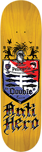 ANTI HERO DOOBIE COAT OF ARMS SKATEBOARD DECK 8.62