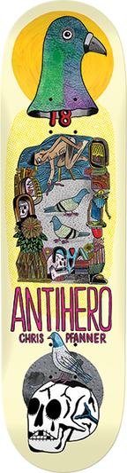 ANTI HERO PFANNER PIGEON VISION SKATEBOARD DECK 8.12