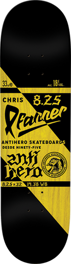 ANTI HERO PFANNER REFRESCOS SKATEBOARD DECK 8.25