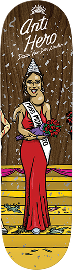 ANTI HERO VAN DER LINDEN MISS CORPORATE GREED SKATEBOARD DECK 8.5