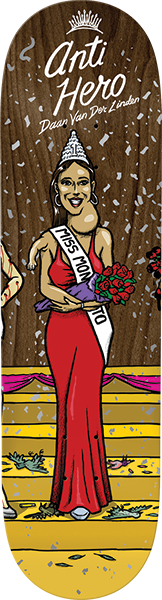 ANTI HERO VAN DER LINDEN MISS CORPORATE GREED SKATEBOARD DECK 8.5