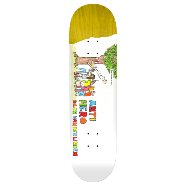 ANTI HERO VAN DER LINDEN P.WALKER RD3 SKATEBOARD DECK-8.25 WHITE