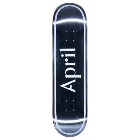 APRIL OG LOGO FOIL SKATEBOARD DECK 8.0