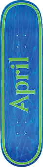 APRIL OG LOGO SKATEBOARD DECK-8.0 BLU/GRN