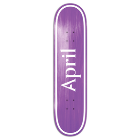 APRIL OG LOGO SKATEBOARD DECK-8.25 PURPLE