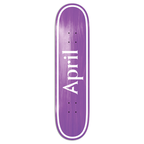 APRIL OG LOGO SKATEBOARD DECK-8.5 PURPLE