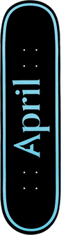 APRIL OG LOGO SKATEBOARD DECK 8.75 BLUE/BLK