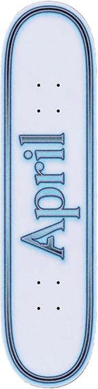 APRIL OG LOGO OG LOGO UNI SKATEBOARD DECK 8.25