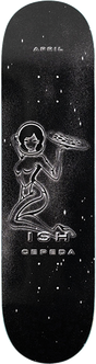 APRIL CEPEDA OUT THERE SKATEBOARD DECK 8.25
