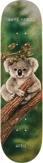 APRIL ONEILL MARSUPIAL MINI SKATEBOARD DECK 7.37