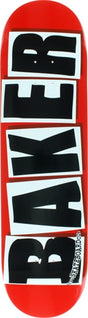 BAKER BRAND LOGO SKATEBOARD DECK 8.38 RED/BLACK