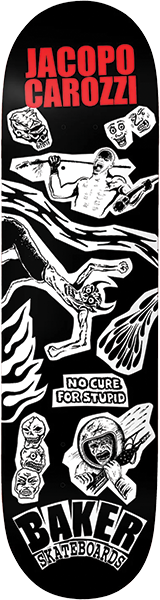 BAKER CAROZZI DIVINE EVIL SKATEBOARD DECK-8.25