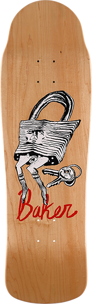 BAKER HAWK BIG BODIES SHAPED SKATEBOARD DECK 9.5X32