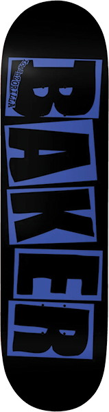 BAKER ZORILLA BRAND LOGO DANGER BLUE SKATEBOARD DECK-8.25