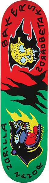 BAKER ZORILLA SCENARIO SKATEBOARD DECK 8.25