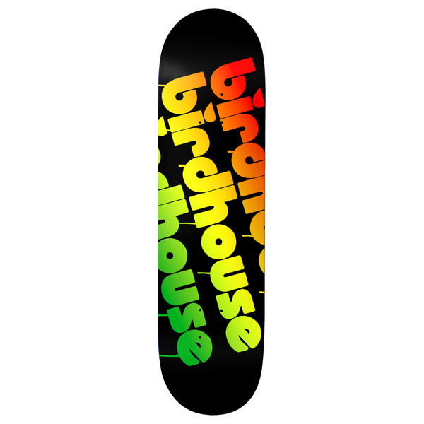 BIRDHOUSE TRIPLE STACK SKATEBOARD DECK-8.5 RASTA w/grip