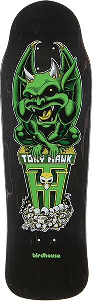 BIRDHOUSE HAWK GARGOYLE SKATEBOARD-9.75X32