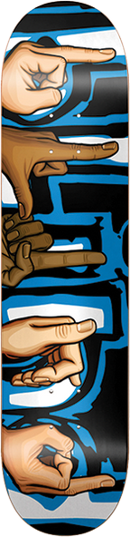 BLIND SIGNS SKATEBOARD DECK-8.25 BLUE