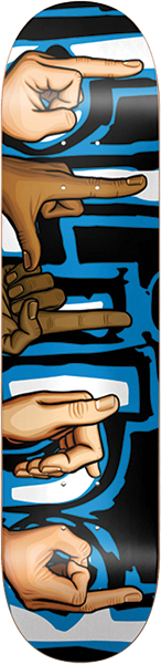 BLIND SIGNS SKATEBOARD DECK-8.25 BLUE