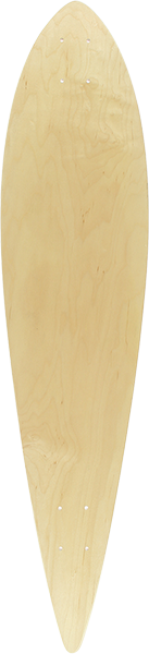 BLANK H7 LB PINTAIL SKATEBOARD DECK-9.5x39.4 NAT