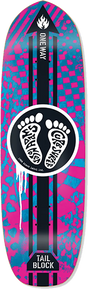 BLACK LABEL ADAMS CURB SURFER SKATEBOARD DECK 9.75X32.82 PINK