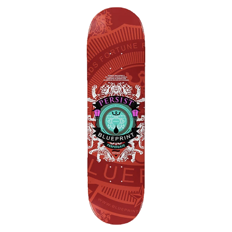 BLUEPRINT COURAGE SKATEBOARD DECK-8.5 WARM RED
