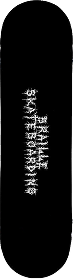 BRAILLE CREEPY WRITING SKATEBOARD DECK-8.12