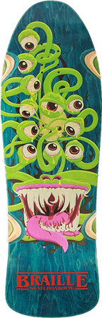 BRAILLE OLD SCHOOL MONSTER SKATEBOARD DECK-10.12x31.75