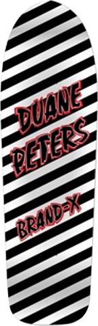 BRAND-X PETERS RIDER SKATEBOARD DECK-9.37x33.37 WHITE