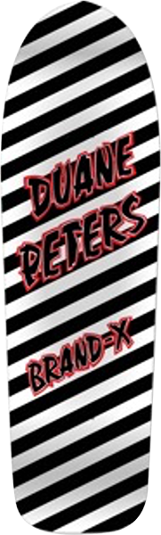 BRAND-X PETERS RIDER SKATEBOARD DECK-9.37x33.37 WHITE