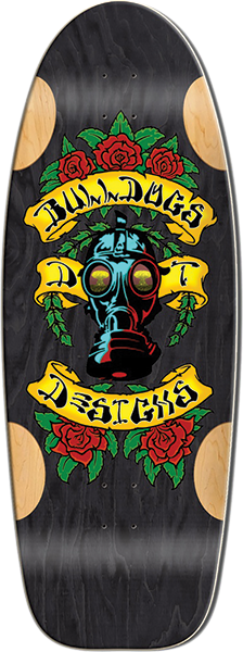 BULLDOG CAR PAINT SKATEBOARD-11.87X33 BLK STAIN