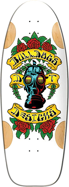 BULLDOG CAR PAINT SKATEBOARD-11.87X33 WHT FORMICA