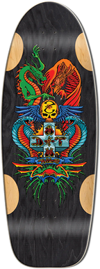 BULLDOG DRAGON SKATEBOARD-11.87X33 BLK STAIN