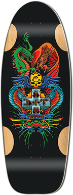 BULLDOG DRAGON SKATEBOARD-11.87X33 BLK FORMICA